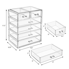 Sorbus organizador acrílico para barras de labios, almacenamiento ordenado.