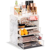 Sorbus organizador acrílico de maquillaje con 6 cajones, fácil ver todo.