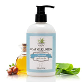Loción de leche de cabra Southern Natural, foto del bote, hidratación suave para piel seca