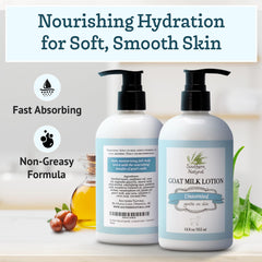 Loción Southern Natural, textura ligera y absorción rápida para piel seca