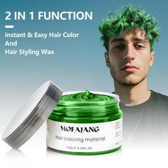 La cera verde de SOVONCARE para cabello ofrece un acabado dinámico y lavable.