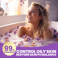 Spa Luxetique gel-ducha-burbujas para limpieza suave y aromática.