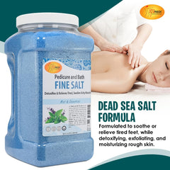 SPA REDI Dead Sea salt crystals for gentle exfoliation and hydration.