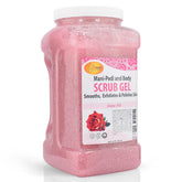 Gel gommant rose Spa Redi, bouteille 128 oz, exfolie en douceur et hydrate.