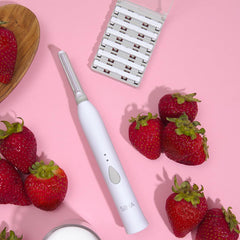 Dermaplaning en casa con Spa Sciences SIMA para vello facial suave.