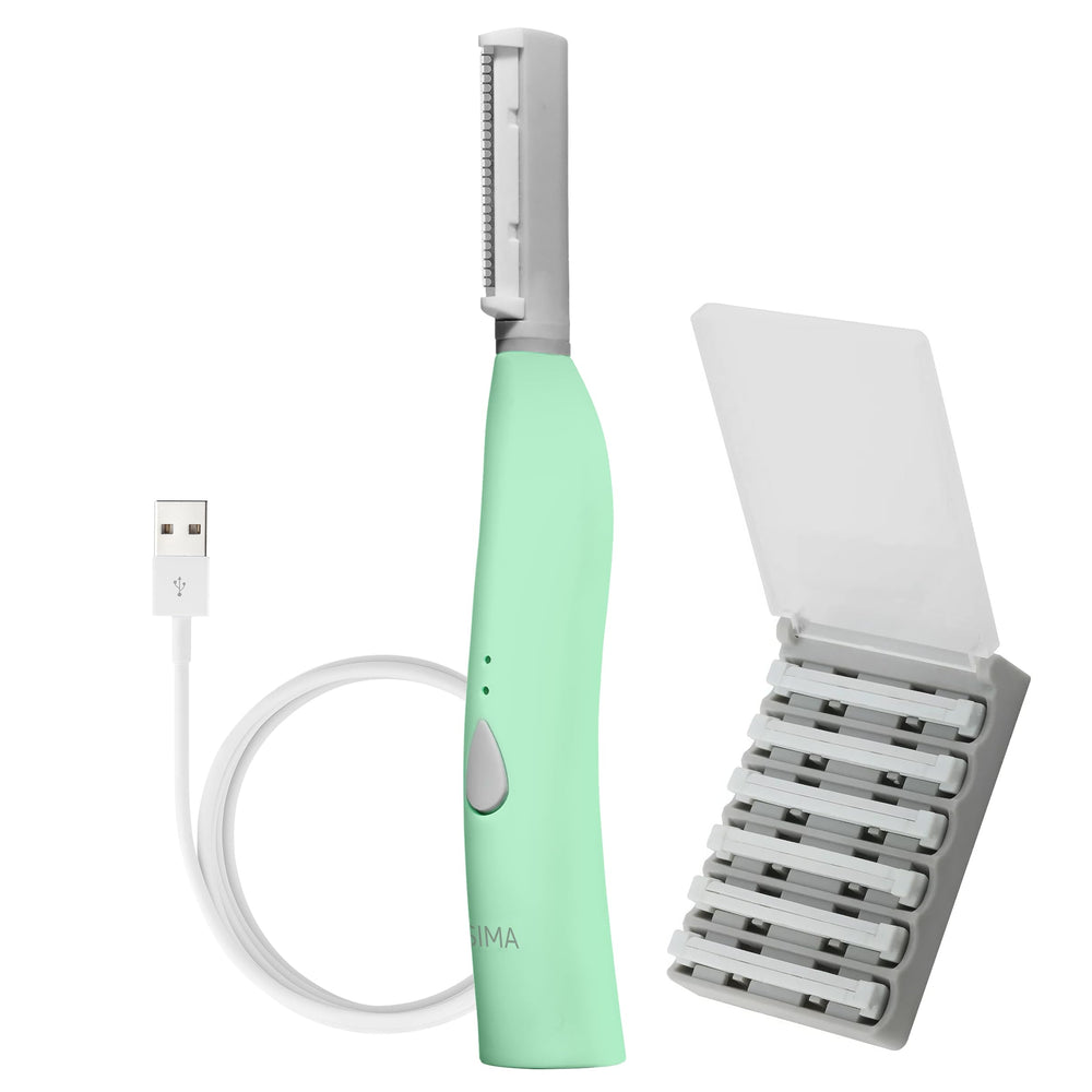 SIMA Dermaplaning Tool, vista frontal: exfoliación suave para piel radiante