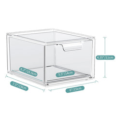 SpaceHacks cajones transparentes para bano, acceso fácil y limpieza