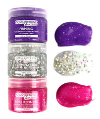 SpaScriptions Bedazzled mascarilla iluminadora con vitamina C y purpurina