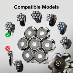 SHPAVVER cabezal 7D flotante ideal para un afeitado limpio en seco.