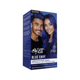 Splat Blue Envy: empaque del kit para coloración azul vibrante.