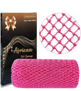 Esponja de red africana rosa SPMKTBOZAI para exfoliación suave