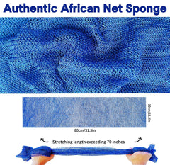 SPMKTBOZAI esponja de red africana, crea espuma abundante para exfoliar sin irritación.