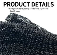 SPMKTBOZAI esponja de red africana: nylon resistente para exfoliación suave.