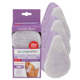 Esponja Spongeables con doble textura lavanda para exfoliar e hidratar la piel