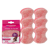 Spongeables Pedi Scrub Lavanda empaquetado, regalo ideal para cuidado de pies en casa.