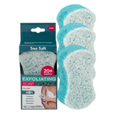 Spongeables sea salt 3 count sponge ready for cleansing and gentle exfoliation.