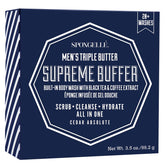 SPONGELLÉ buffer-cuerpo cedar-absolute exfolia suavemente para una piel sedosa.