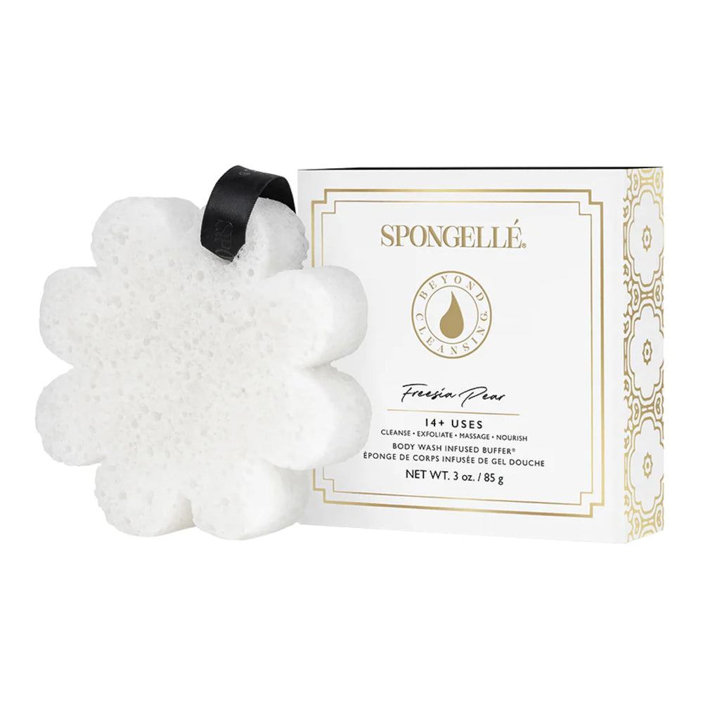 SPONGELLÉ Fresia Pera Flor Silvestre: esponja exfoliante con gel para piel suave