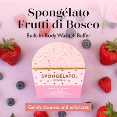 SPONGELLÉ Spongelato exfoliante corporal Limón, aroma cítrico refrescante para la ducha