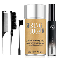 SPRINGSUGAR: conjunto de 5 piezas para peinado, cera y peine para un acabado profesional.