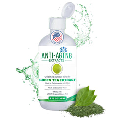 St. Croix Products botella de té verde, uso diario para piel y cabello.