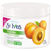 St. Ives gommage abricot visuel emballage pour peau plus nette et éclatante.