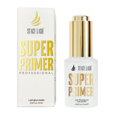 Stacy Lash Primer botella con gotero para mejor adherencia en extensiones.