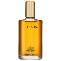 Stetson Original bottle side profile, rugged masculine styling for daily wear.