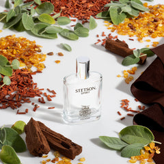 Stetson Spirit notas-corazon-salvia-lavanda define el carácter herbal del aroma.