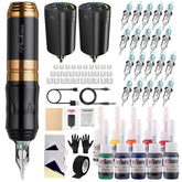 STIGMA kit tatuaje inalámbrico con bolígrafo corto profesional para delineados precisos.