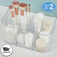 STORi Bliss bandeja maquillaje rectangular dividida de 5 celdas, facilita encontrar lo necesario.
