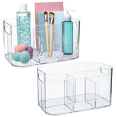 STORi Bliss organizador de cosméticos de 5 compartimentos, claro, facilita la vista rápida.