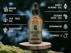 Striking Viking Aceite para Barba Cedro, aplicación suave para empezar