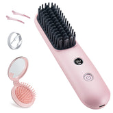 STUDLLY alisador inalámbrico cepillo para cabello, acabado liso sin cables.