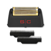 StyleCraft Rebel: cabezal de lámina oro titanio, afeitado suave