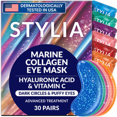 Parche ojeras Stylia con colágeno marino y vitamina C para revitalizar la mirada