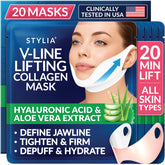 STYLIA V Line mascarilla de colágeno que eleva el mentón y define la mandíbula
