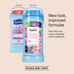Desodorante Suave barra invisible fragancia floral con protección de 48 horas