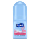 Desodorante Suave para mujer, empaque frontal mostrando fragancia polvo fresco para todo el día.