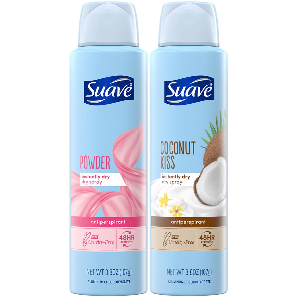 Desodorante Suave para mujer en polvo, botella limpia y aplicación sin residuo.