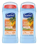 Desodorante Suave Tropico Paraíso Invisible Sólido 76 ml, protección diaria discreta.