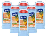 Desodorante Suave Paraíso Tropical, envase 76 ml y protección diaria.