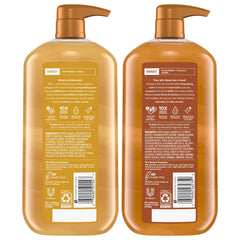 Suave gel de ducha Manteca de cacao y karité, hidratación duradera y suave.