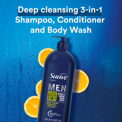 Suave 3en1 Citrus Rush espuma-cuerpo sensación fresca tras la ducha