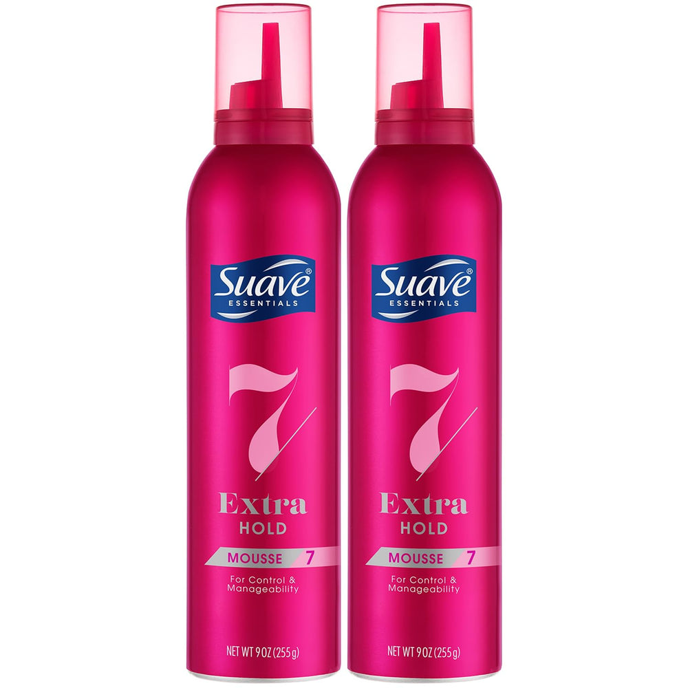 Suave Mousse fijación extra pack 2 unidades para definir rizos y volumen ligero.
