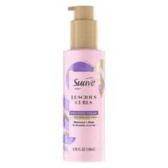 Suave Pink Luscious Curls, crema definición-rizos, hidrata y define para rizos manejables.