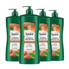 Suave Professionals Almendra y Mantequilla de Karité, botella frontal, hidratación suave para cabello seco.