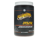Suavecito Firme gel de peinado en botella de 32 onzas para fijación duradera.