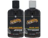 Suavecito lavado de barba: botella vertida, limpieza suave para la barba.