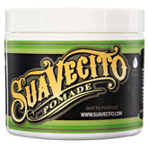 Suavecito Pomada Mate en bote de 5 oz para texturas naturales sin brillo.